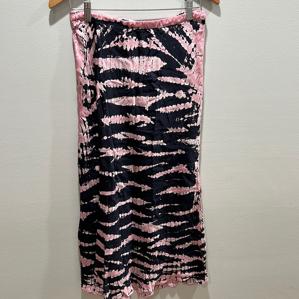Young Fabulous and Broke Satin Tie Die Skirt M